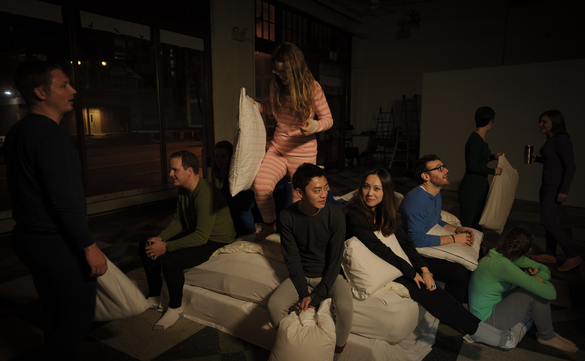 grown-up slumber party