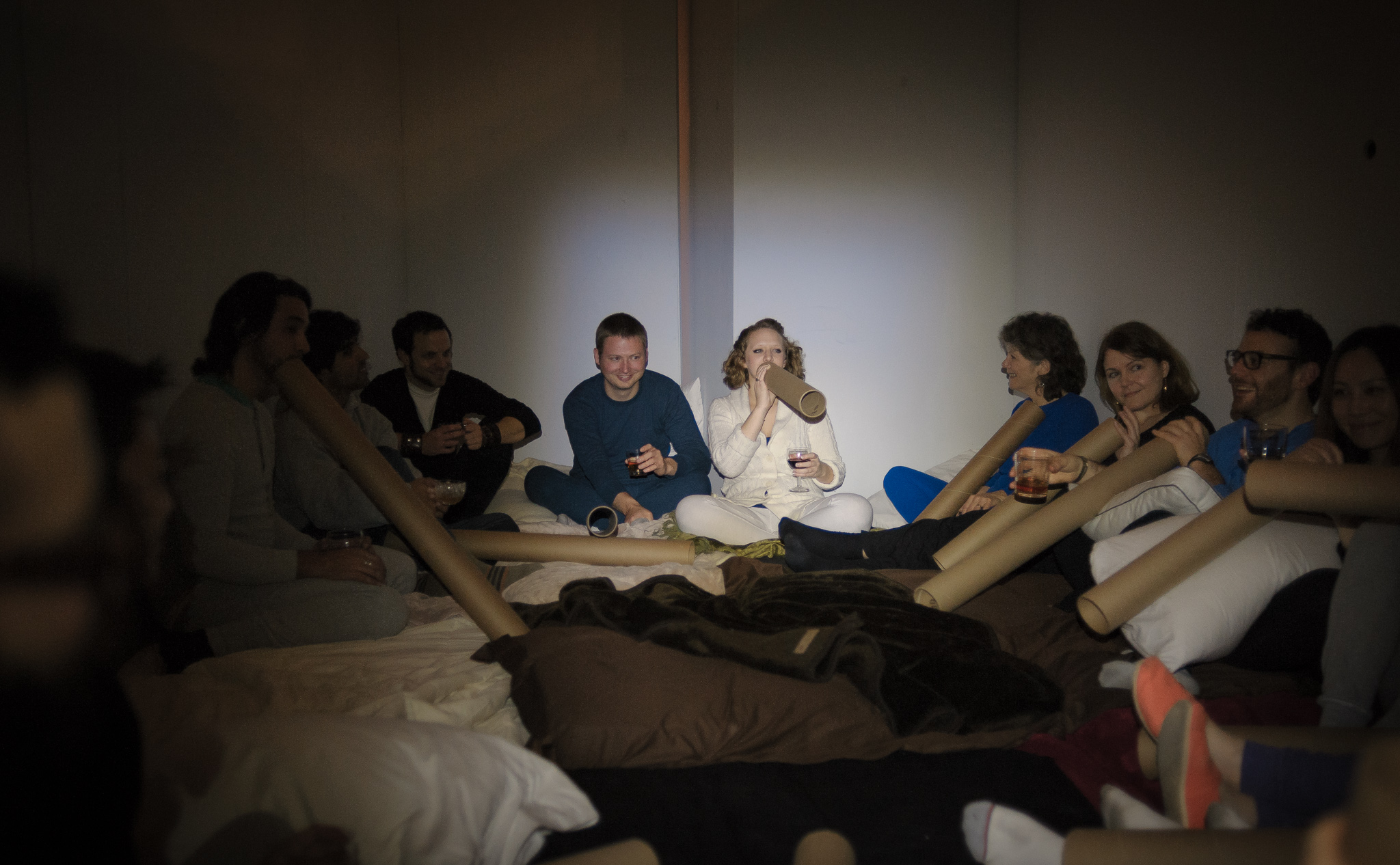 grown-up slumber party