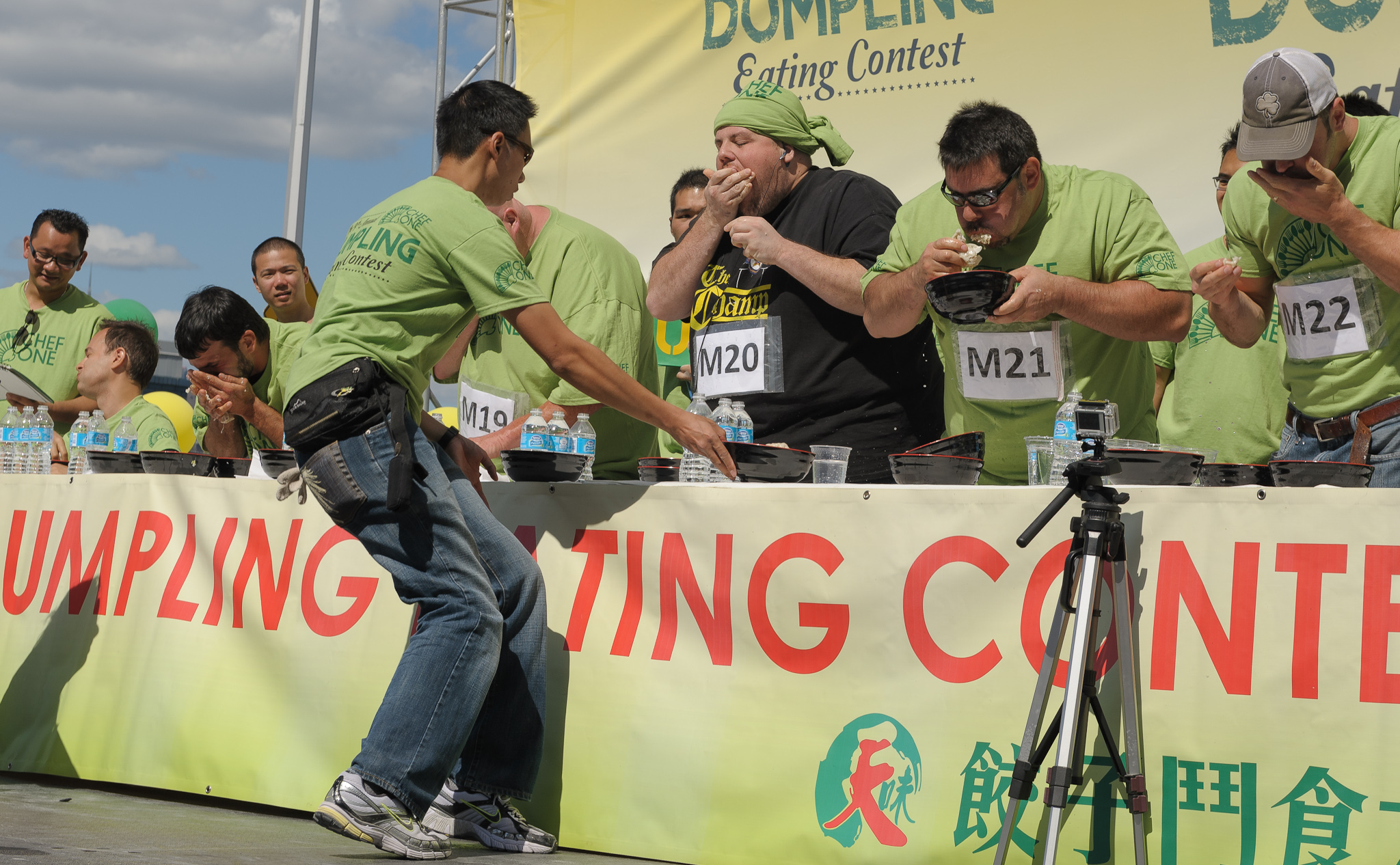 dumpling eating contest williamsburg 2012