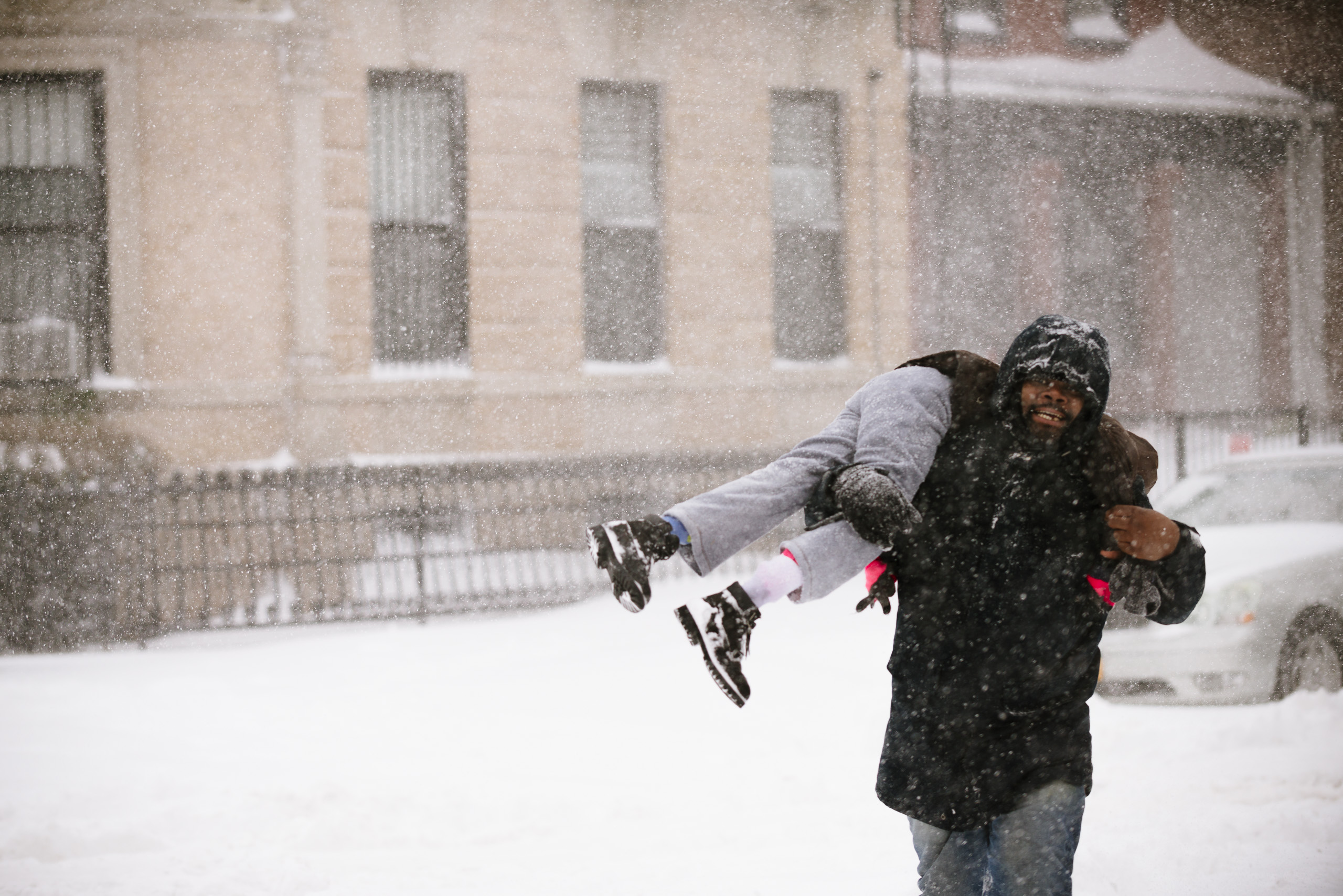 Father and son on Lexington Ave