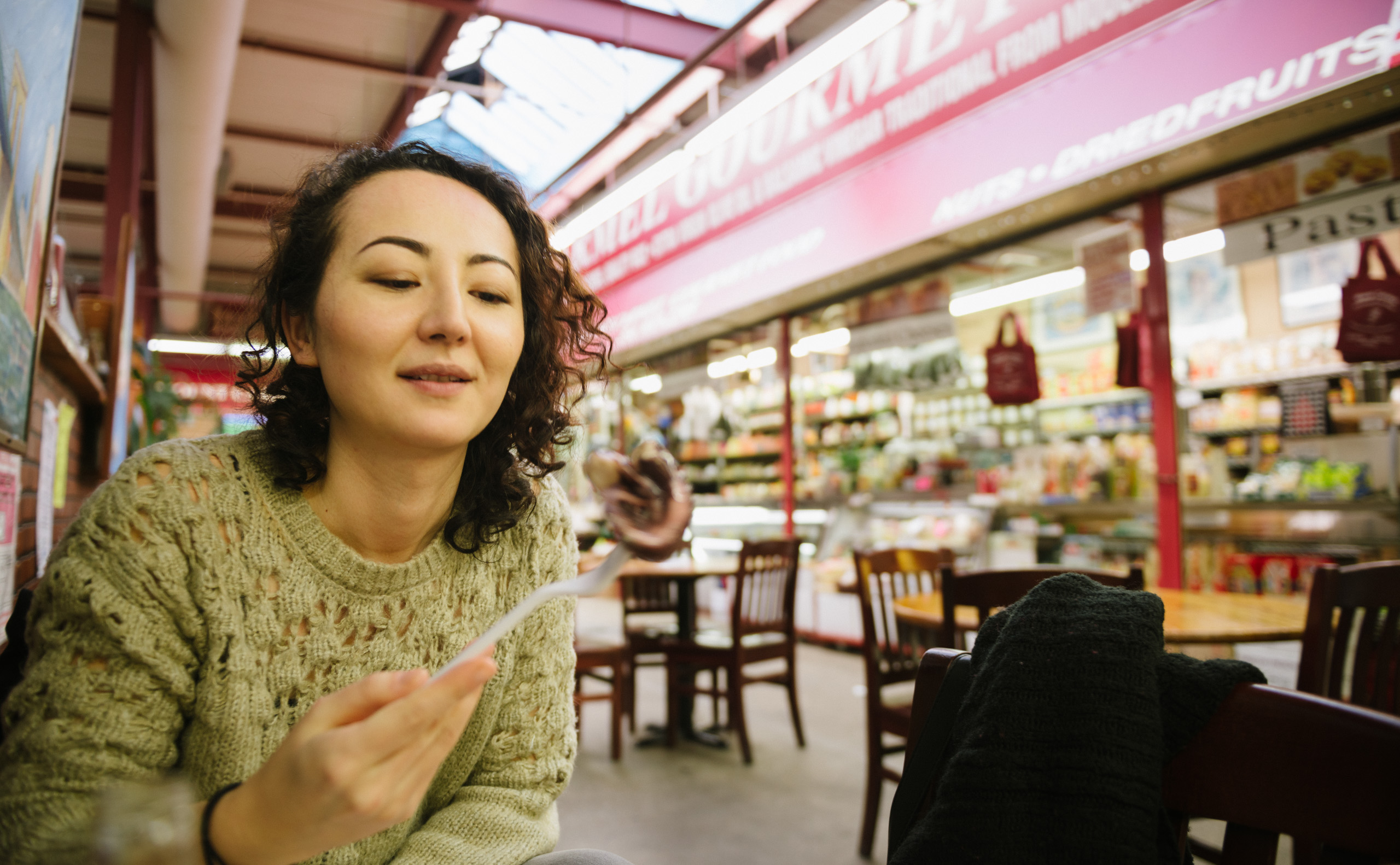 Considering the octopus on Arthur Ave market in the bronx