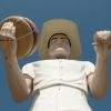 The statue outside of The Cadet is named Sam. cadet lounge pennsylvania statue
