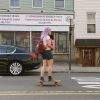 Hauling charcoal by skateboard Hauling charcoal by skateboard