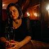 Lisa, by candlelight, at a Kruezberg Bar