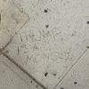 TRUMP IS A MONSTER says the sidewalk on Spring Street at 7th Avenue TRUMP IS A MONSTER says the sidewalk on Spring Street at 7th Avenue