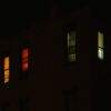 Neighbors in the night on Quincy Ave. in Bed-Stuy. Neighbors in the night on Quincy Ave. in Bed-Stuy.