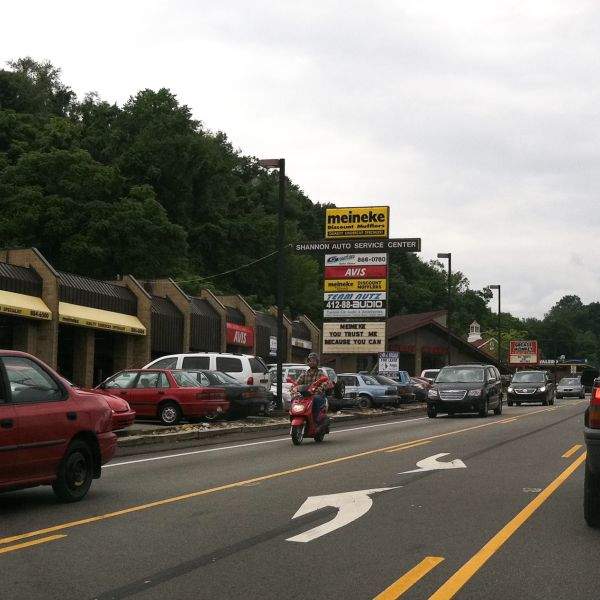 meineke sign pittsburgh pa highway