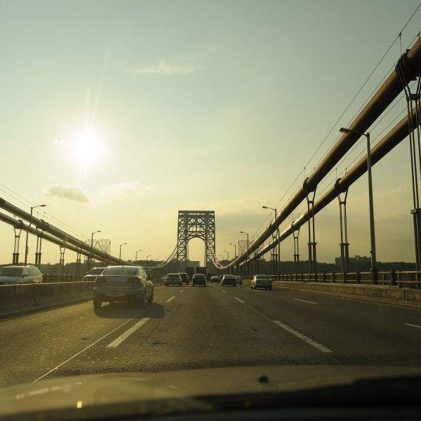 driver's side view george washington bridge