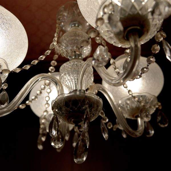 lamp suspended from ceiling