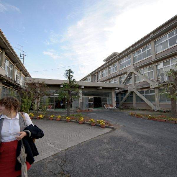 facilities at a middle school in nawa, yonago, japan