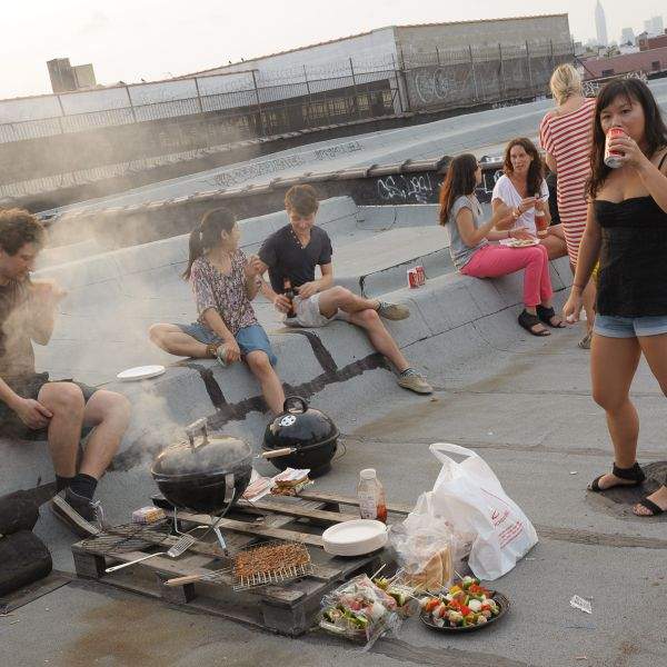 bushwick rooftop hipster bbq