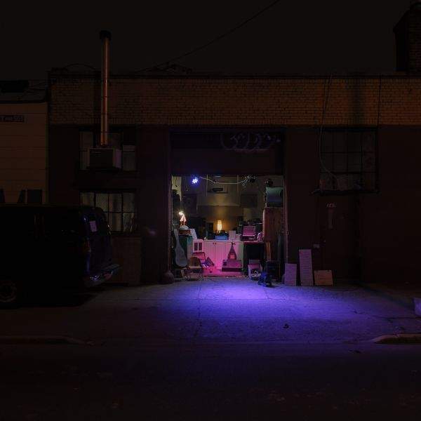 Purple Disco Light on North 11th St