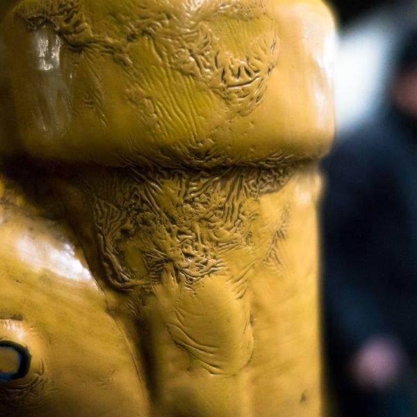 painted yellow pipe subway nyc
