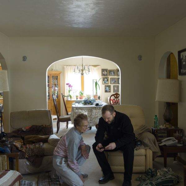 Grandma and I, view from the mantle