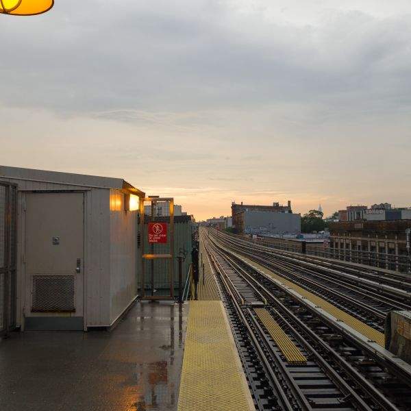 ABrooklyn Sunset from Gates Avenue J
