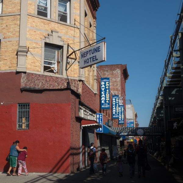 bushwick streetscape neptune hotel