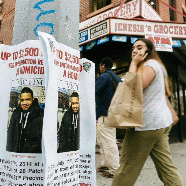 Reward Sign for information on Tony Hinton's murder