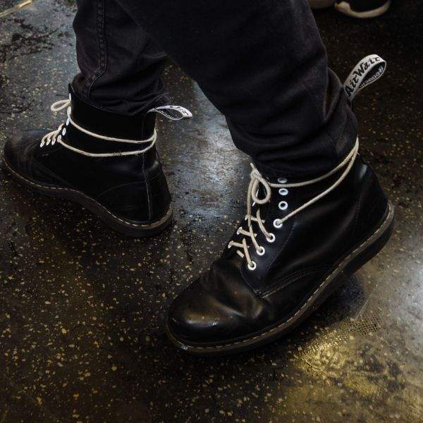 The Docs with white laces