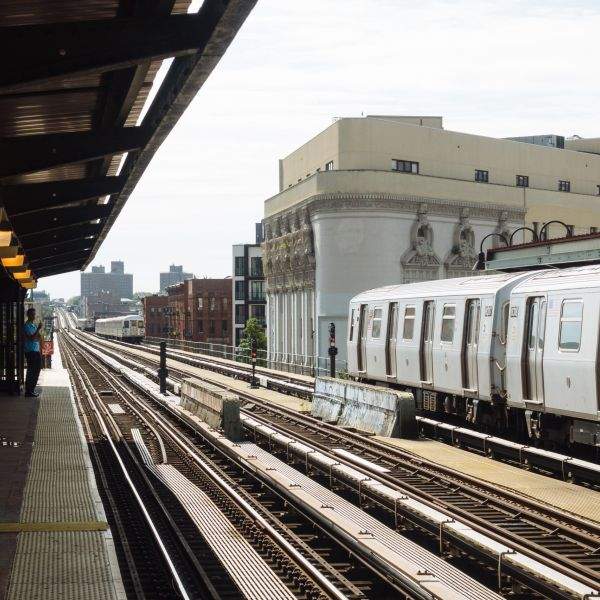 J Trains Stacking in Bed-Stuy