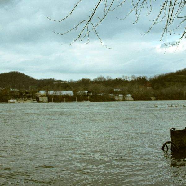 Wheelchair in the Allegheny River