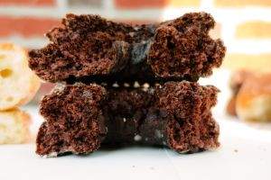 Chocolat Cake Donuts from both Moe's Doughs and Peter Pan Donuts and Pastries