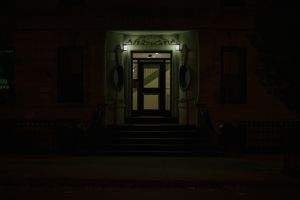 A well-lit doorway on Patchen Ave