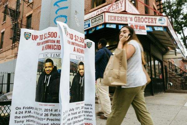 Reward Sign for information on Tony Hinton's murder