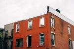 The shell of a brick house in Bed-Stuy, awaiting renovation