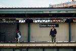Young Girl and Leering Older Man at Gates Ave Brooklyn Young Girl and Leering Older Man at Gates Ave Brooklyn