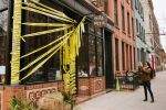 Nita Nita in Williamsburg, Brooklyn has closed and become a gentrification crime scene/artist installation.