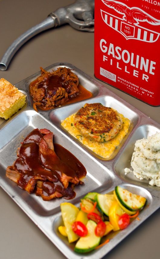 double wide grille pittsburgh pa gasoline can aluminum cafeteria tray