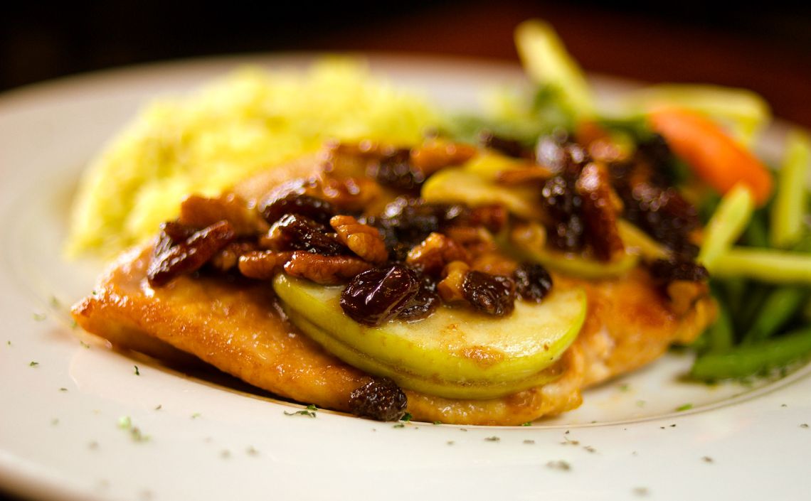 Pecan Salmon Waldorf at Grille on Seventh