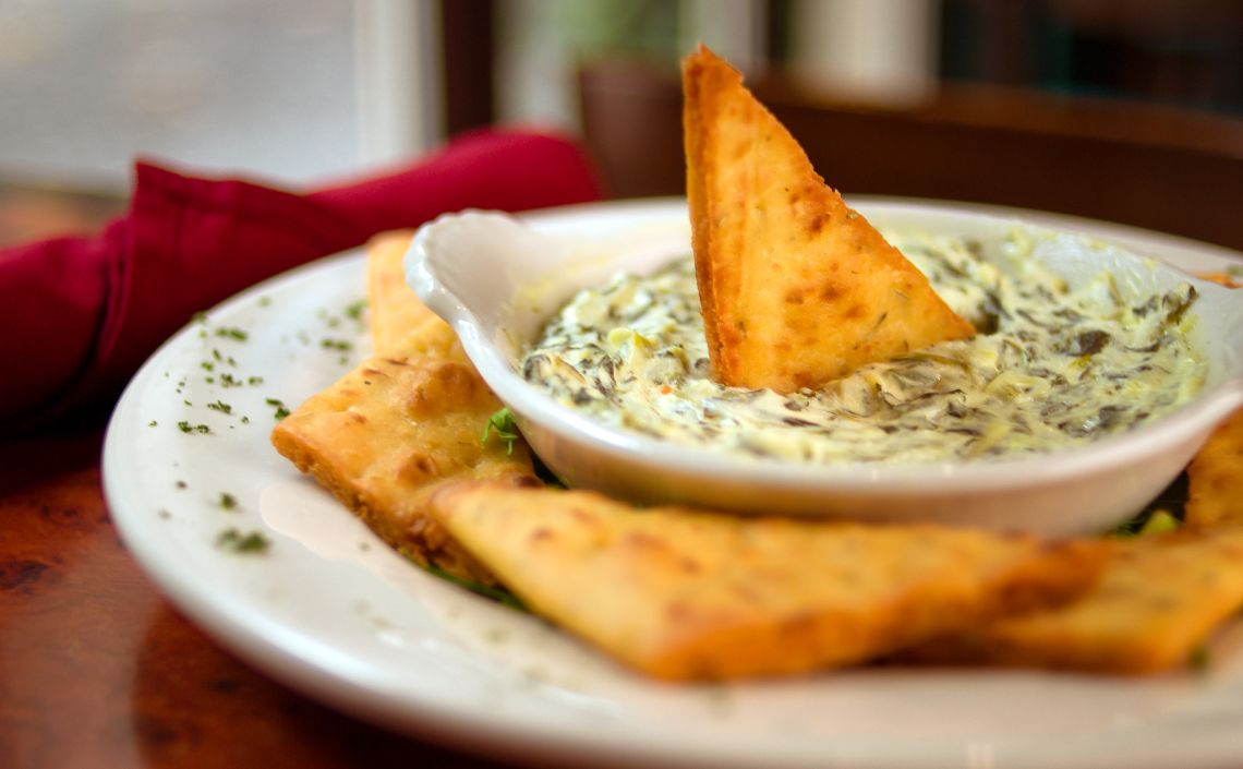 Spinach dip at Grille on Seventh