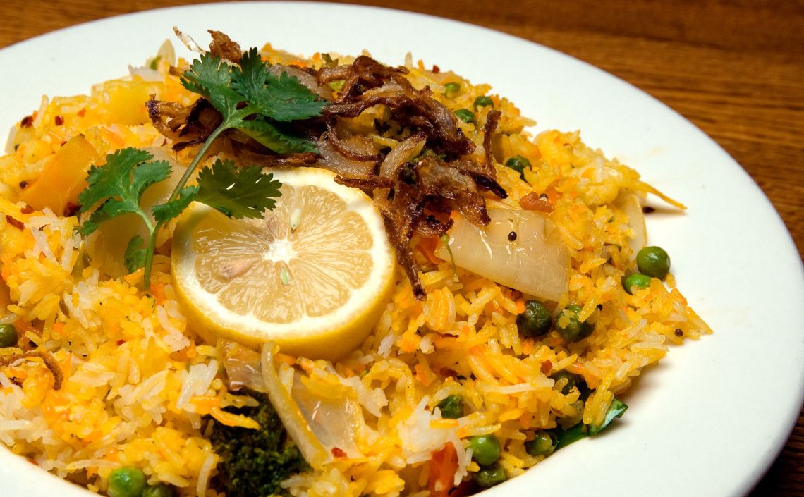 Biryani at India Garden