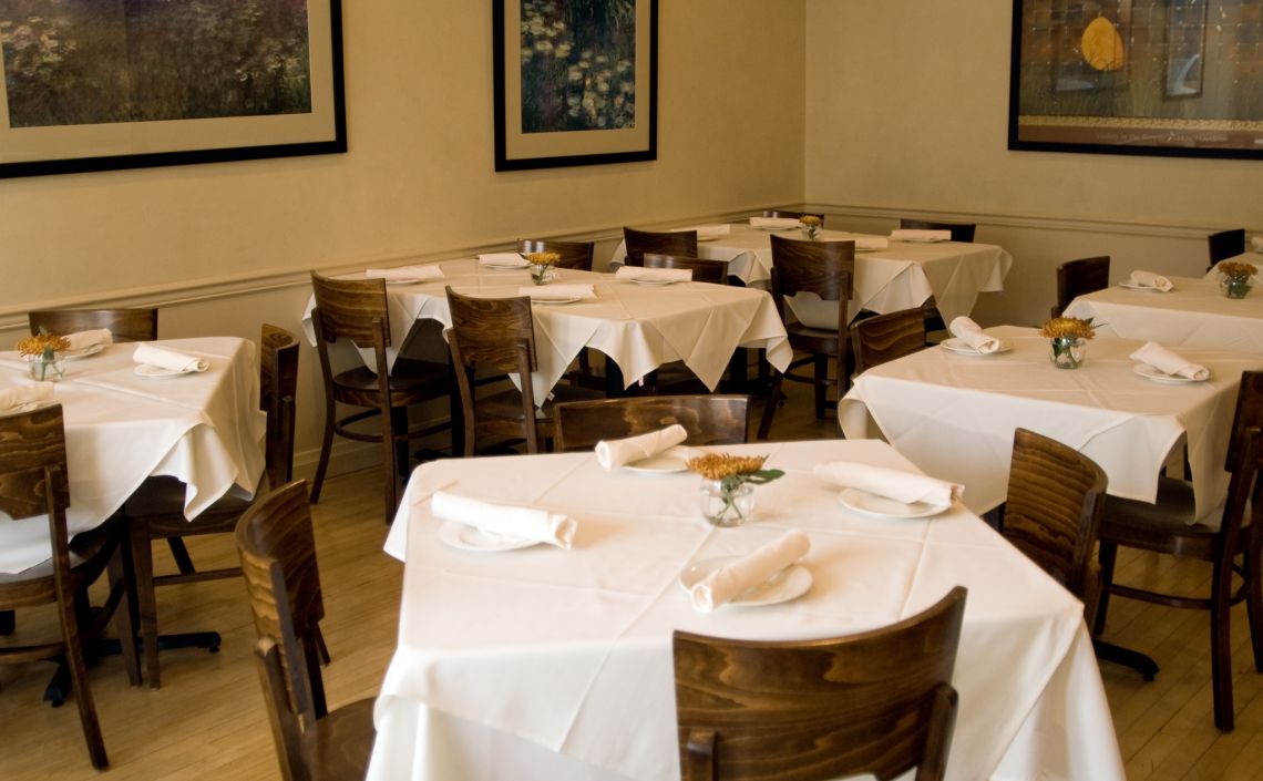 Dining room at Iovino's