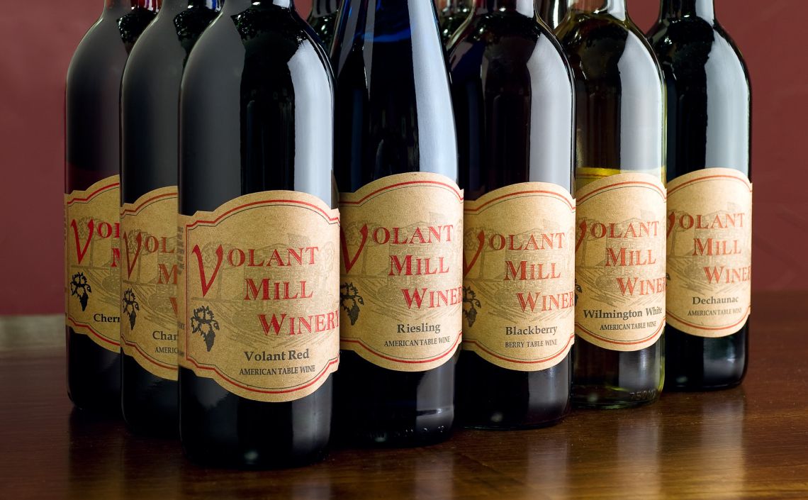 Wine Bottle from Volant Mill Winery
