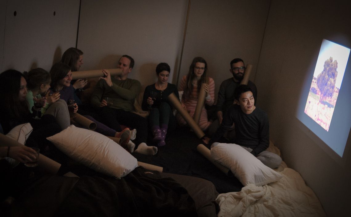 grown-up slumber party