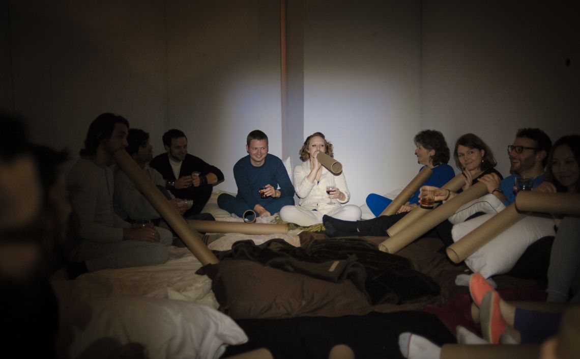 grown-up slumber party