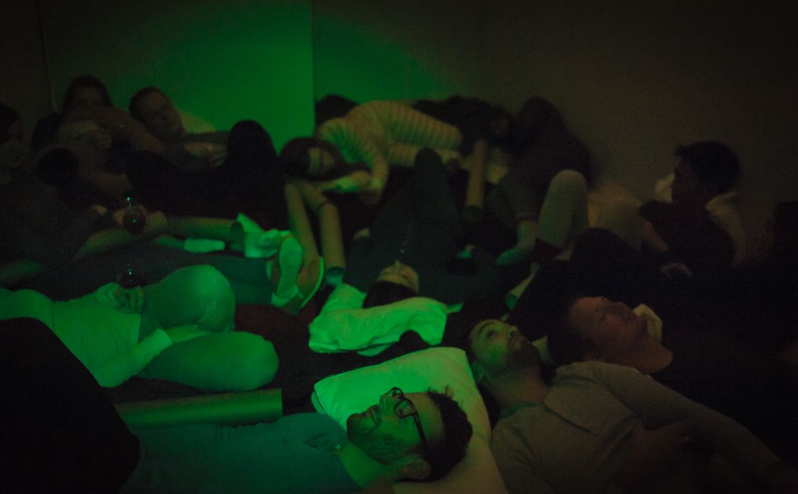 grown-up slumber party