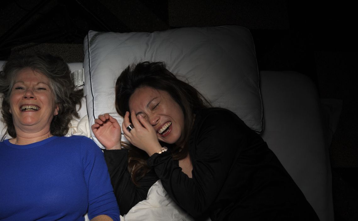 grown-up slumber party