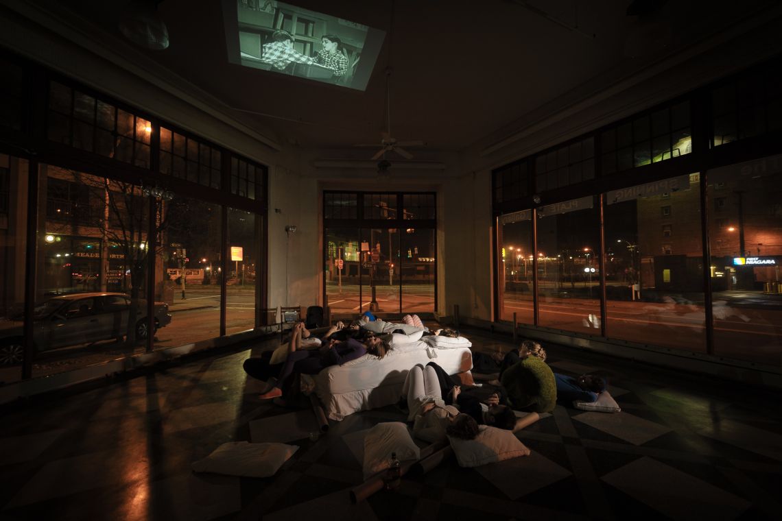grown-up slumber party