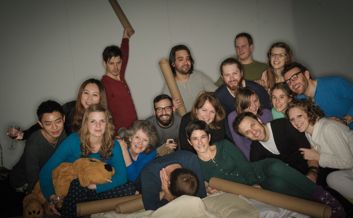 grown-up slumber party