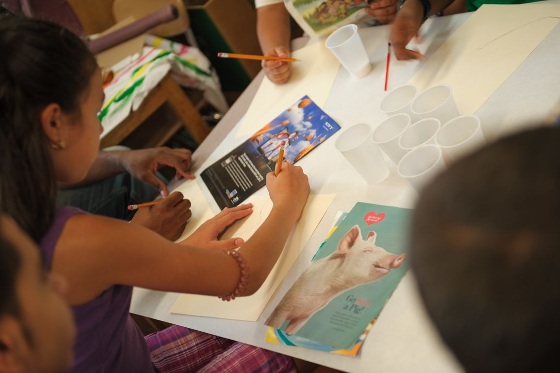students beginning work