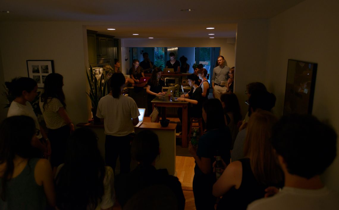 Daniel Fishkin performs Body Piece (2014) for laptop ensemble.