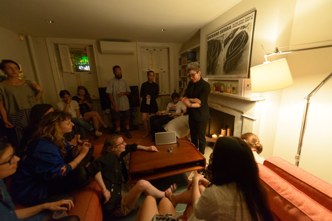 The host thanks the guests for attending and explains the second audio performance of Fishkin