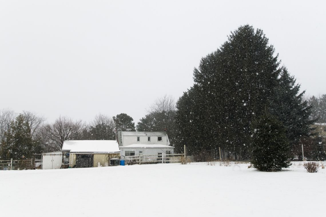 grandparents house in winter