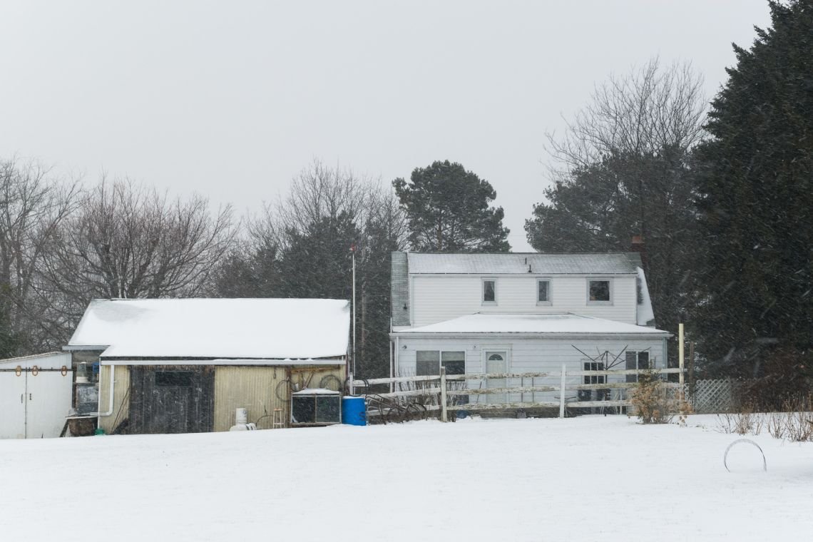 grandparents house in winter