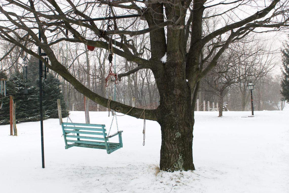 grandparents house in winter