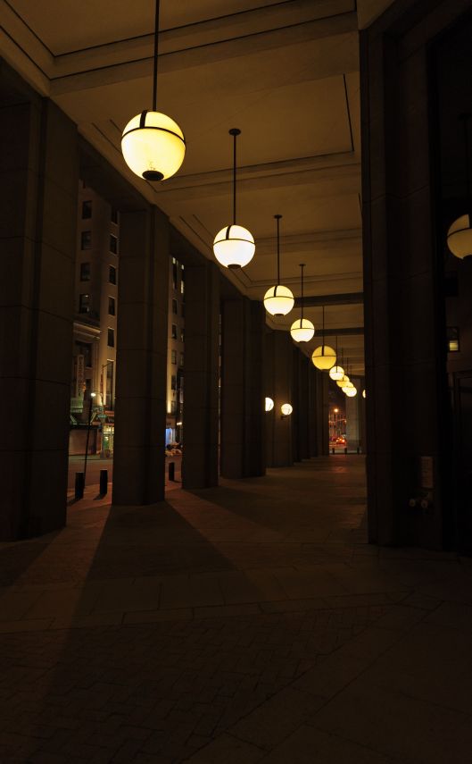 outside the goldman sachs building in financial district