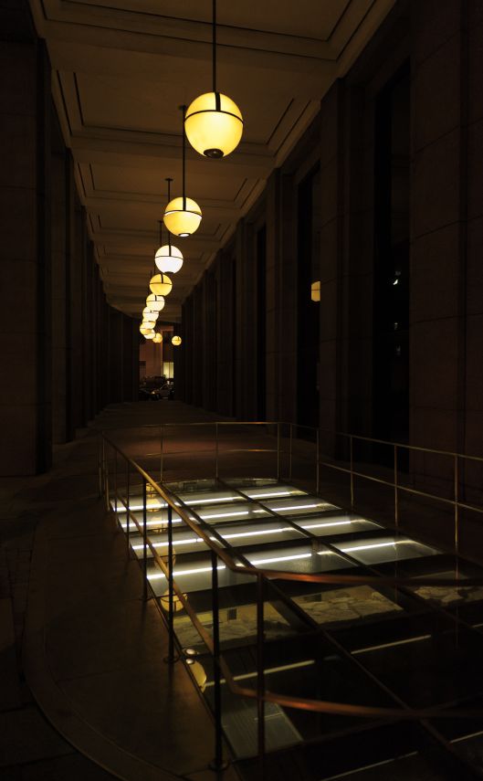 outside the goldman sachs building in financial district